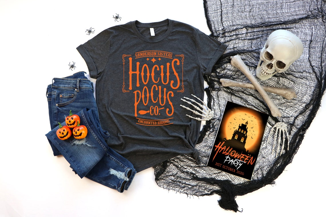 Hocus Pocus Orange Ink Shirt, Halloween Shirt, Womens Fall Shirt, Plus Size Halloween Shirt, Youth Halloween Shirt, Halloween Graphic Tee
