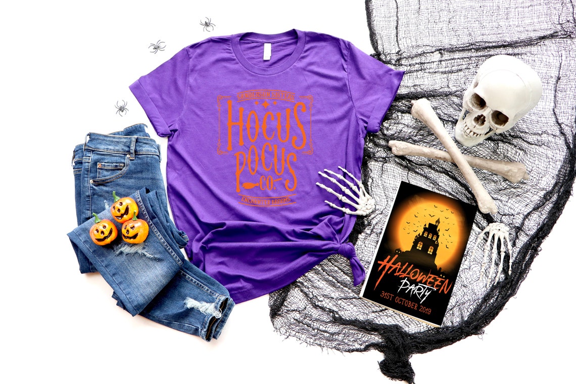 Hocus Pocus Orange Ink Shirt, Halloween Shirt, Womens Fall Shirt, Plus Size Halloween Shirt, Youth Halloween Shirt, Halloween Graphic Tee