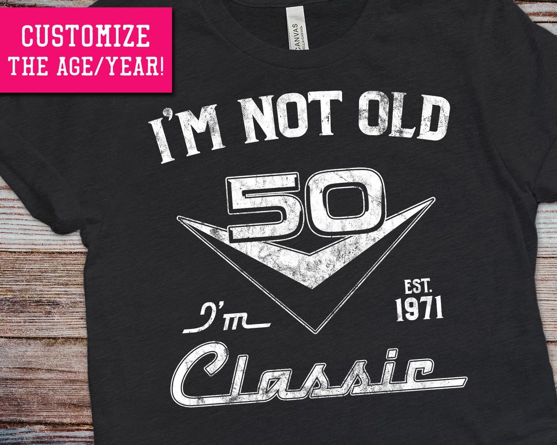 Im Not Old, I'm Classic Custom Year Age Birthday Shirt