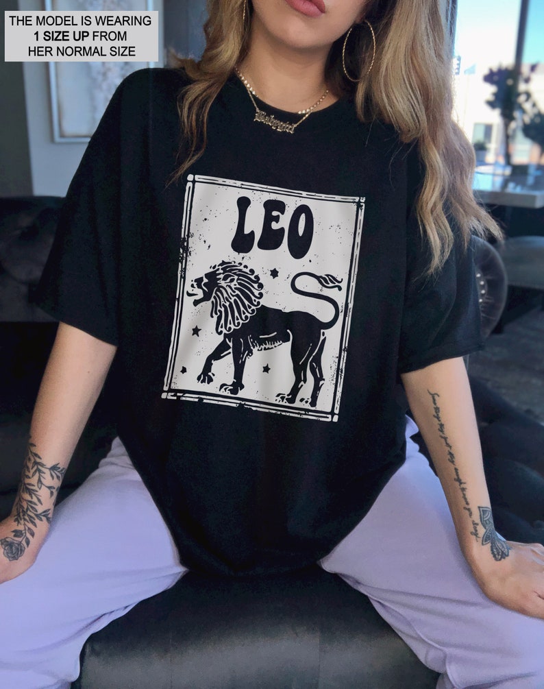 Leo Shirt Zodiac tee Leo Birthday Gift Astrology