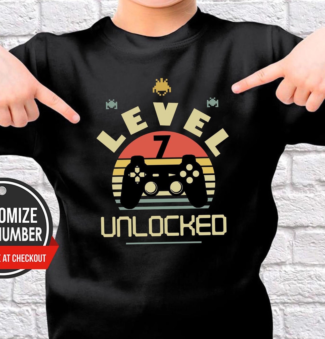Level 7 Unlocked, Birthday Gift, Birthday T-Shirt
