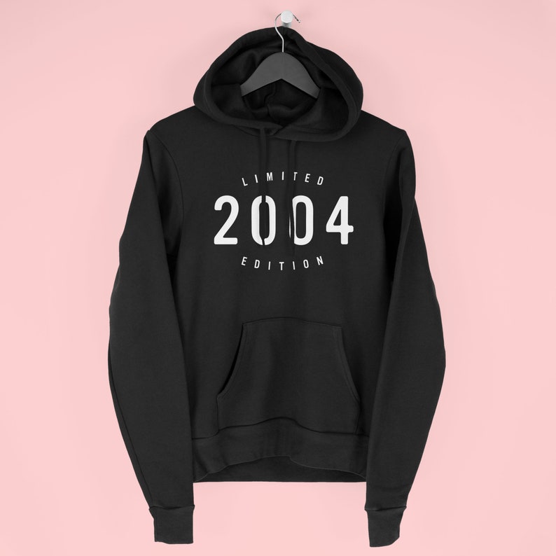 Limited Edition 2004 Hoodie, 18th Birthday Gift for Girls