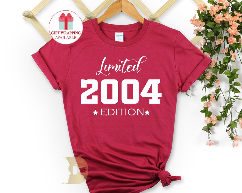 Limited Edition 2004 Tshirt, 18th Birthday