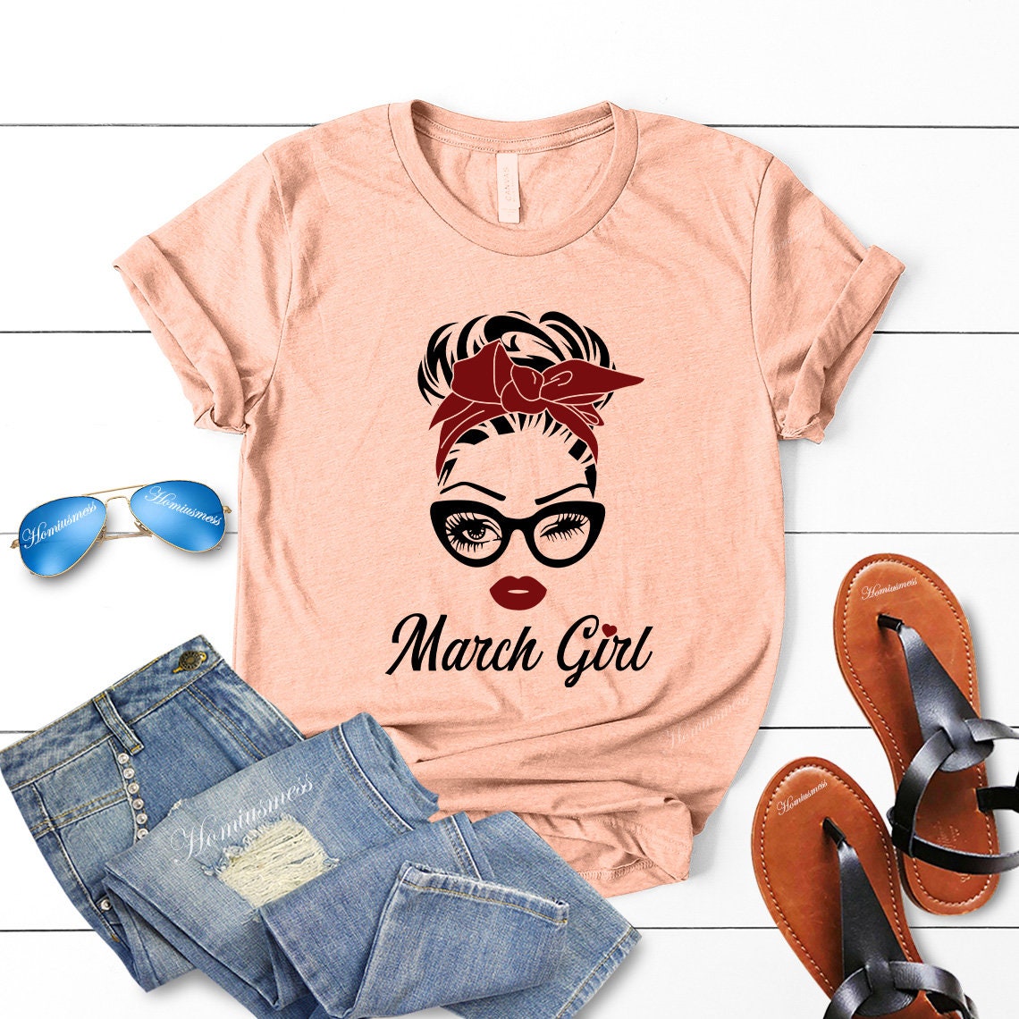 March Girl Birthday Shirt For Women