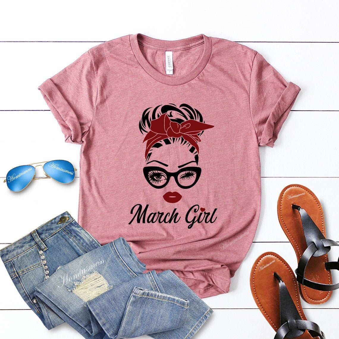 March Girl Birthday Shirt For Women