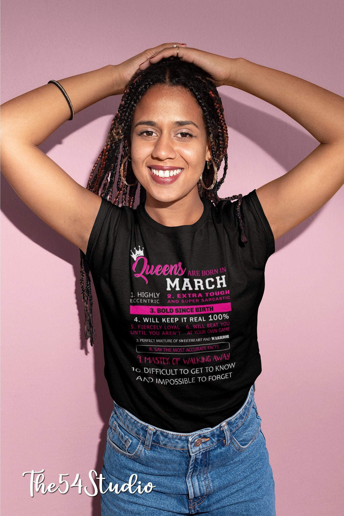 March birthday shirt, Queens are born in March