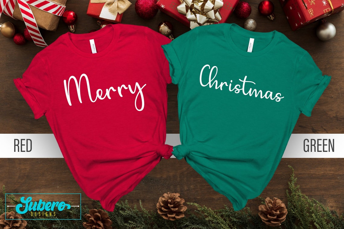 Matching Christmas Couples T-shirts, Merry Christmas, Christmas Shirts, Christmas Shirt, Couples Christmas pajamas, Couples Christmas shirts