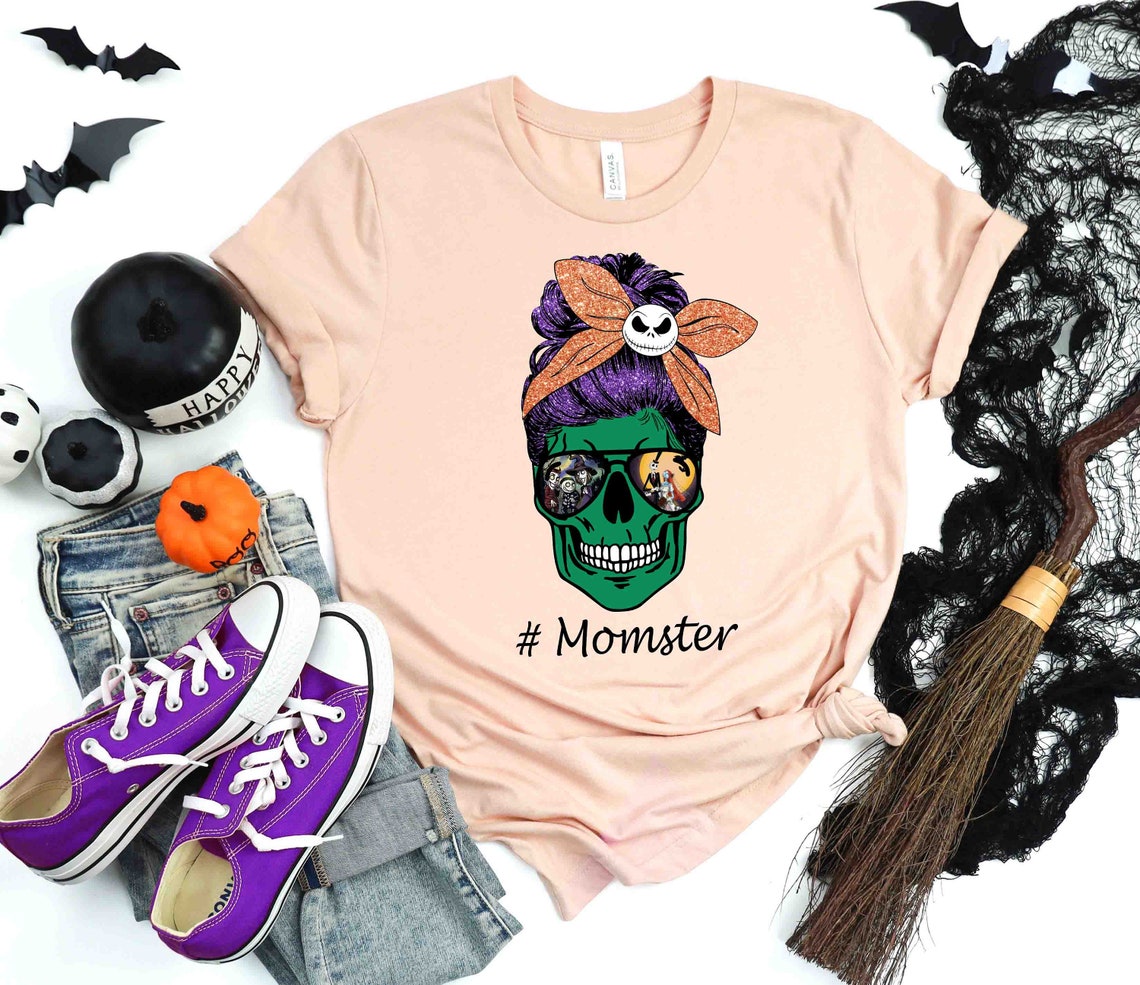 Momster Skull Shirt, Momster Halloween Shirt, Monster Shirt, Funny Halloween Shirt, Skull Shirt, Nightmare Before Christmas Gift