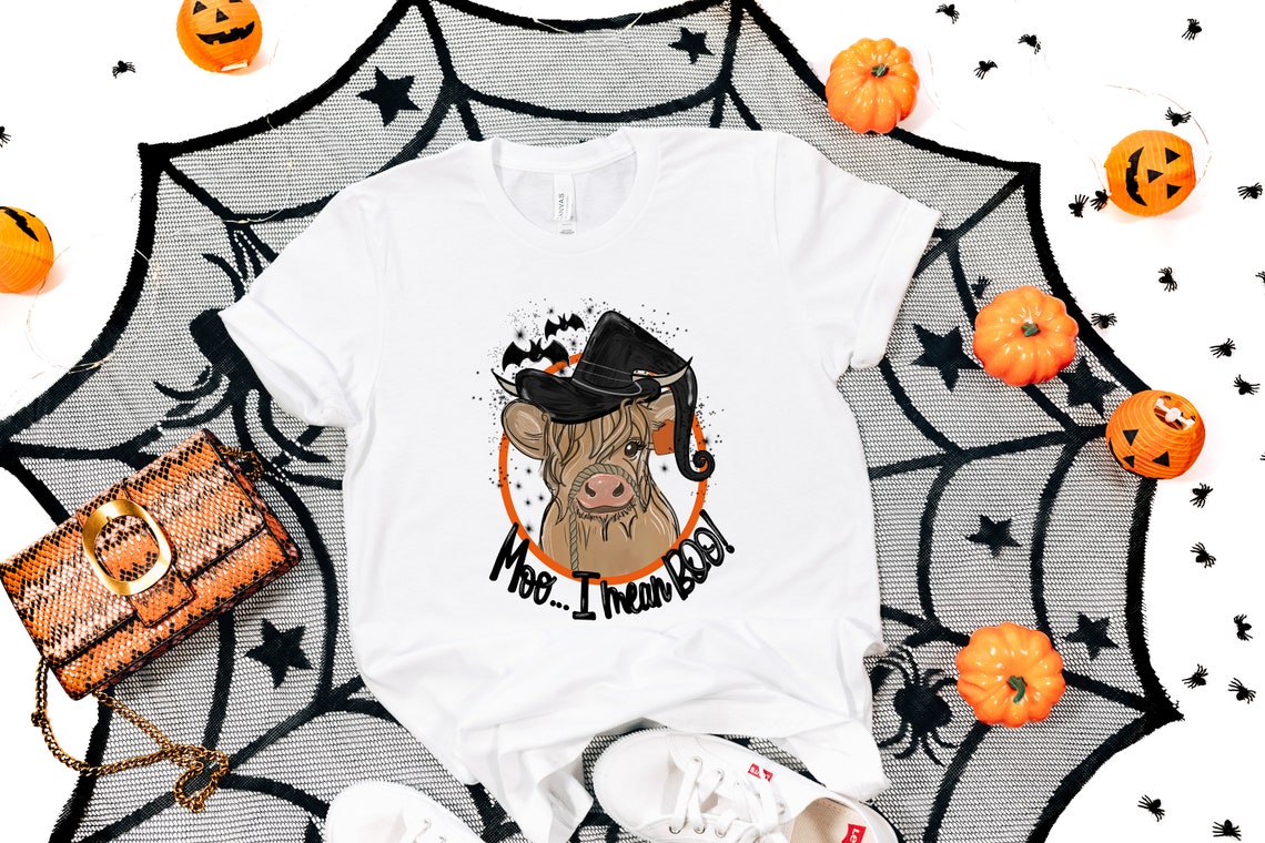 Moo... I Mean Boo Shirt, Halloween Cow Shirt, 2022 Pumpkin Season Shirt, 2022 Happy Halloween Shirt, Trick Or Treat Horror Shirt, Halloween Gift