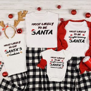 Most Likely to Be Santa, Christmas Group Shirts, Family Matching Shirt Set