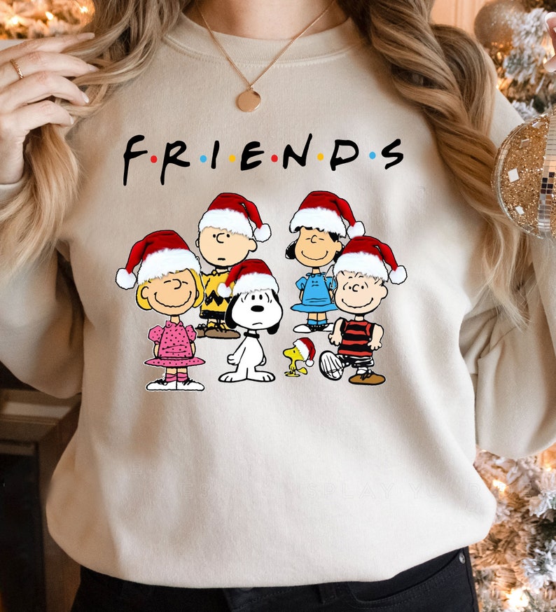 Peanut Snoopy And Friends Merry Christmas Shirt, Snoopy Christmas Shirt, Friends Christmas Shirt, Daisy Christmas Shirt, Friends Team Party