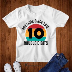 Personalised Kids Birthday T Shirt 10th Birthday