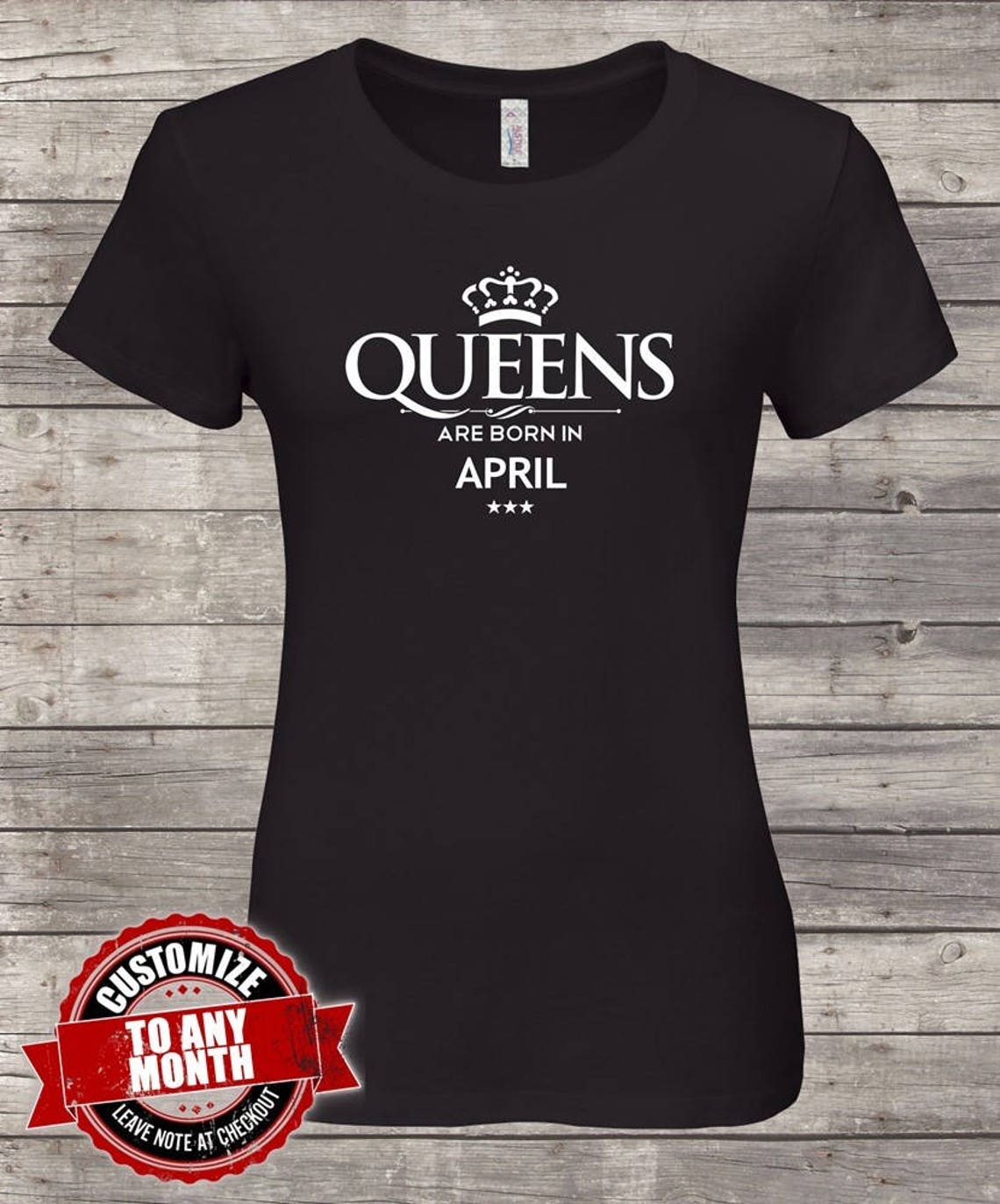 Queens Are Born In April Birthday tshirt Birthday Queen