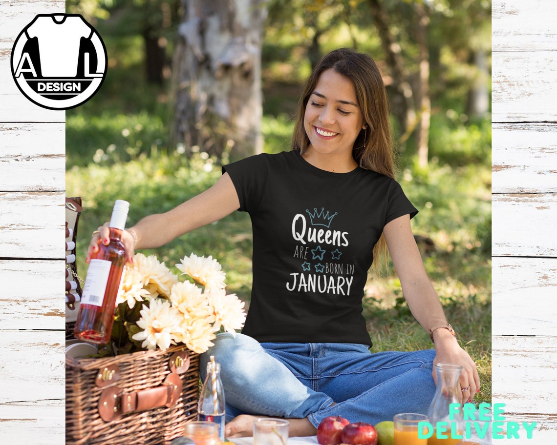 Queens Are Born In Month Shirt Gift For Her