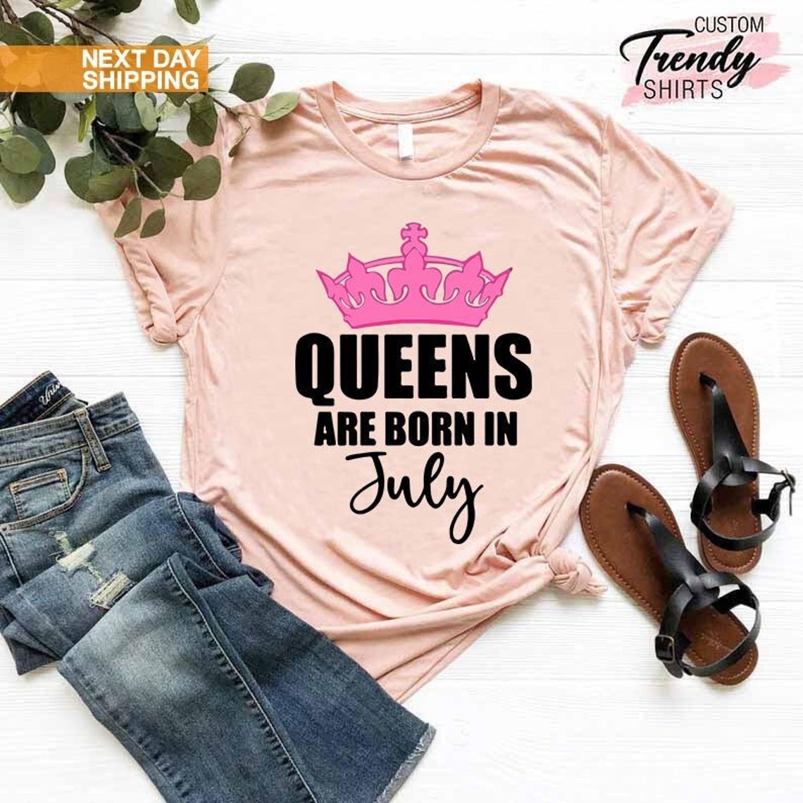 Queens Are Born in July Shirt