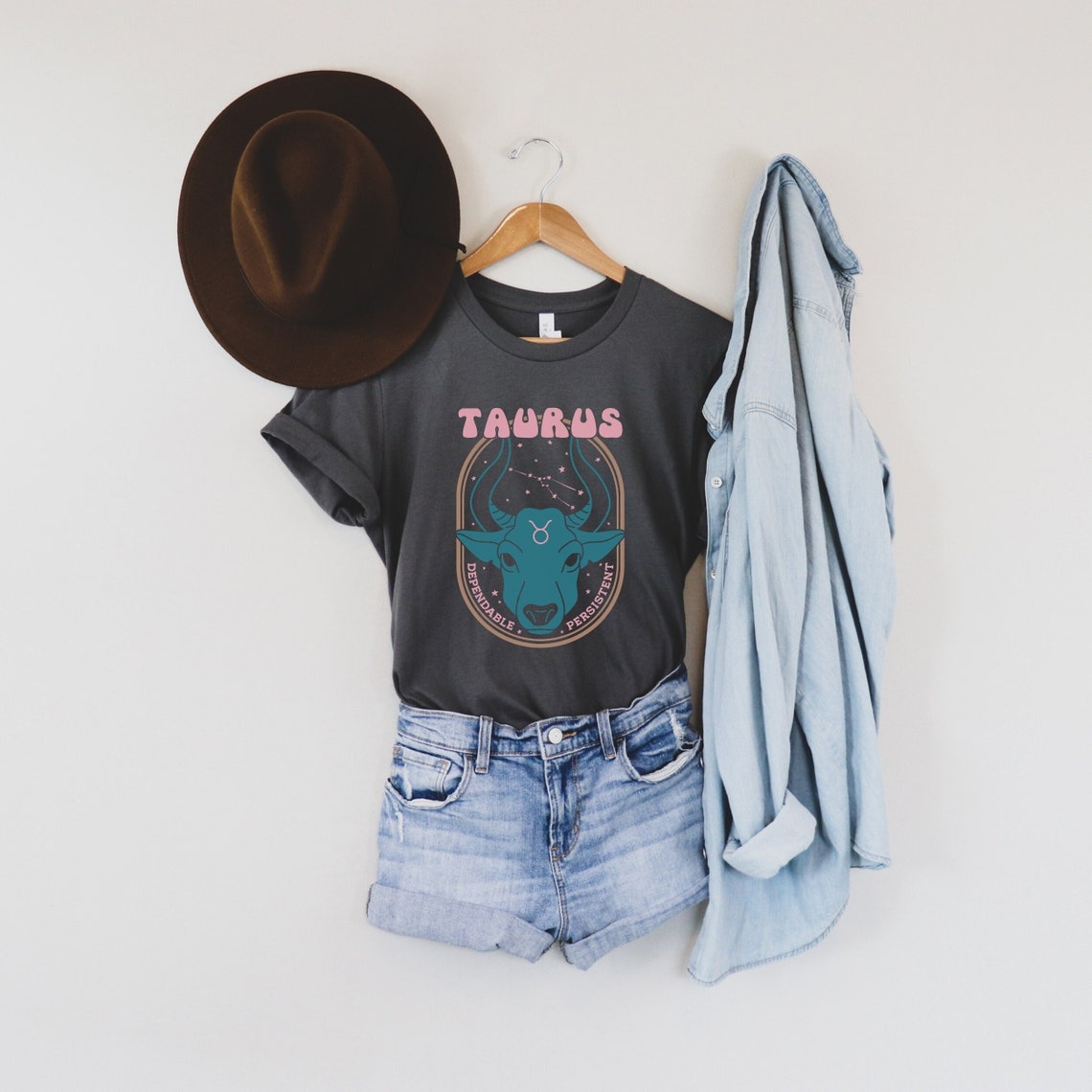 Taurus Shirt, Zodiac 70s Tshirt, Taurus Astrology Tee