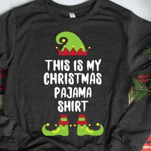 This Is My Christmas Pajama Elf Shirt, Christmas Pajama Shirt
