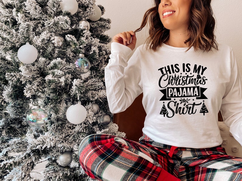 This is My Christmas Pajama Shirt Sweatshirt, Christmas Sweat, Christmas Hoodie, Christmas Sweater, Holiday Sweatshirt, Xmas Tee