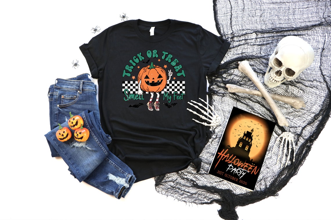 Trick or Treat Shirt, Halloween Kid Tee, Happy Hallowen, Funny Halloween Shirts, Hallowen Gifts Tee, Kids Hallowen, Pumpkin Shirt