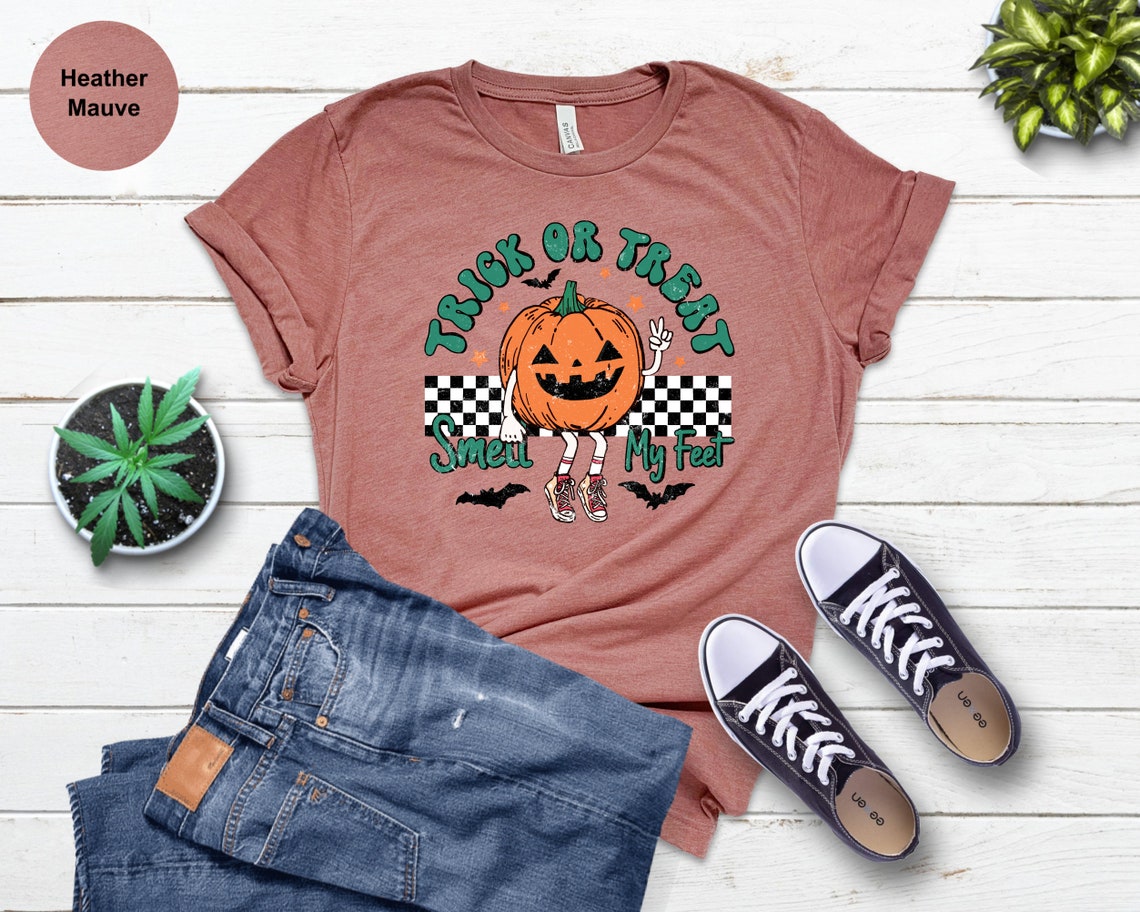 Trick or Treat Shirt, Halloween Kid Tee, Happy Hallowen, Funny Halloween Shirts, Hallowen Gifts Tee, Kids Hallowen, Pumpkin Shirt