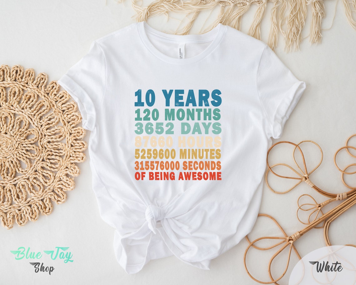 Vintage 10th Birthday T-shirt, Toddler Shirt