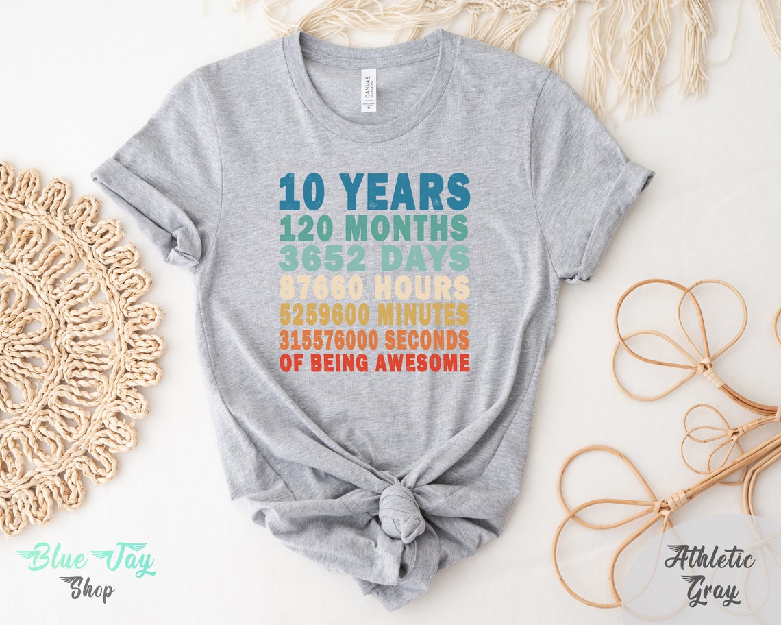 Vintage 10th Birthday T-shirt, Toddler Shirt