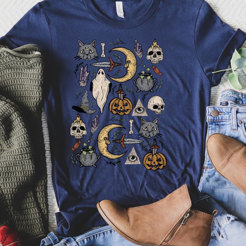 Vintage Halloween Shirt, Halloween Vintage, Vintage Fall Shirt, Pumpkin Shirt, Bad Witch Shirt, Fall Crewneck