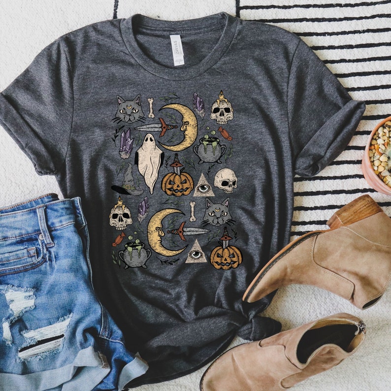 Vintage Halloween Shirt, Halloween Vintage, Vintage Fall Shirt, Pumpkin Shirt, Bad Witch Shirt, Fall Crewneck