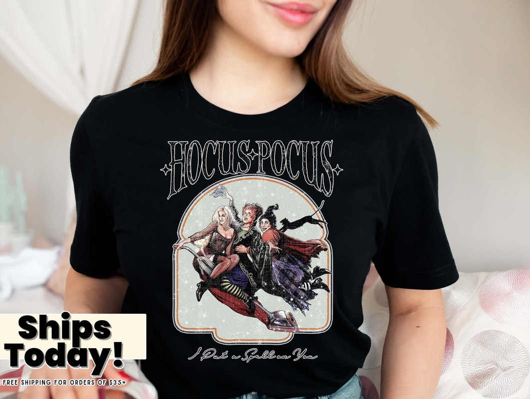Vintage Hocus Pocus Shirt, Hocus Pocus T-Shirt, Sanderson Sisters Shirt, Halloween Party Shirts, Halloween Outfit, 2022 Halloween Shirts