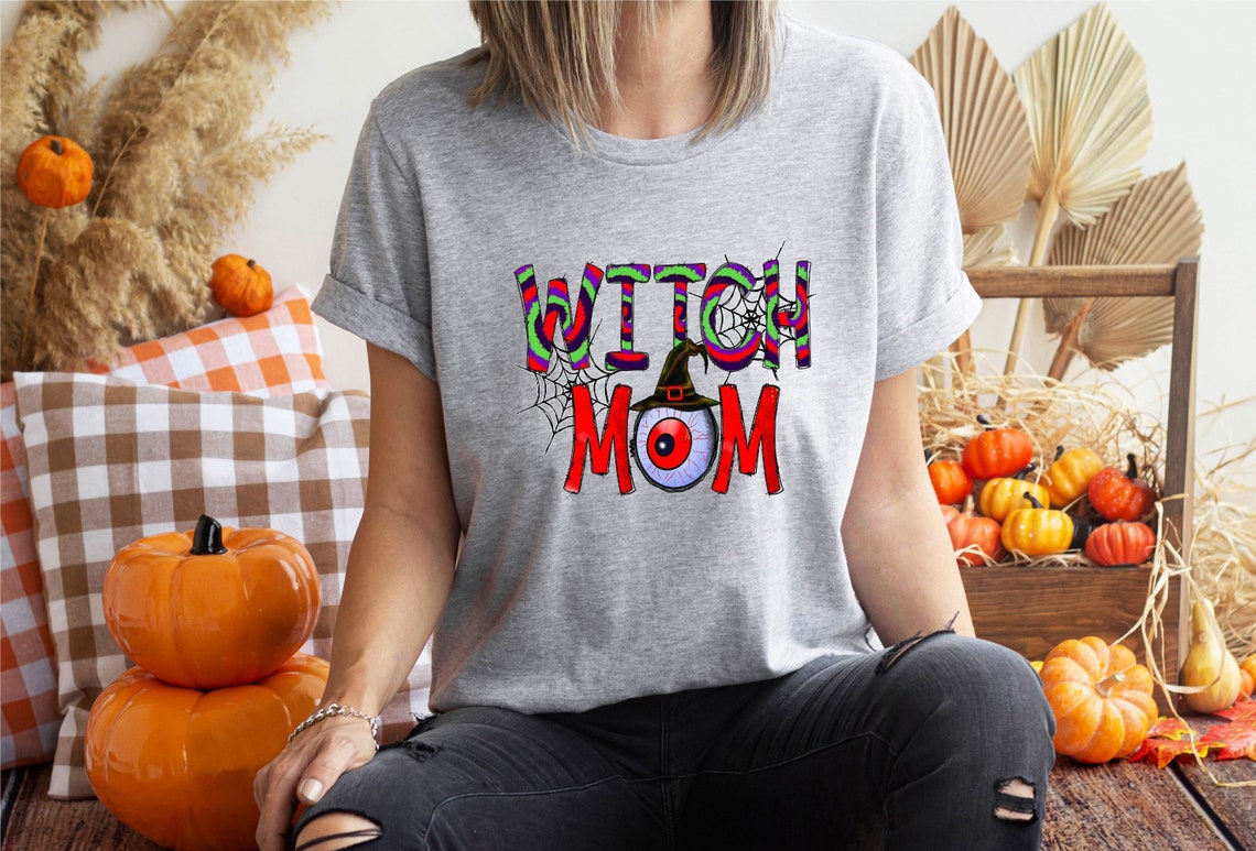 Witch Mom Shirt, Bad Witch T Shirt, Halloween Shirts, Cute Fall Women's T Shirt, Funny Halloween Tank Tops, Halloween Gift Idea For Mom