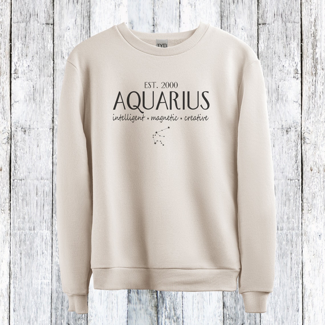 Zodiac Sweatshirt Constellation Sweater Aquarius - StirTshirt