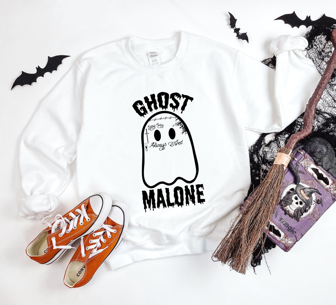 Ghost Malone Shirt, Halloween Shirt, Halloween Sweatshirt, Ghost Shirt, Cute Ghost Shirt, Funny Halloween Shirt, Halloween Party Shirt