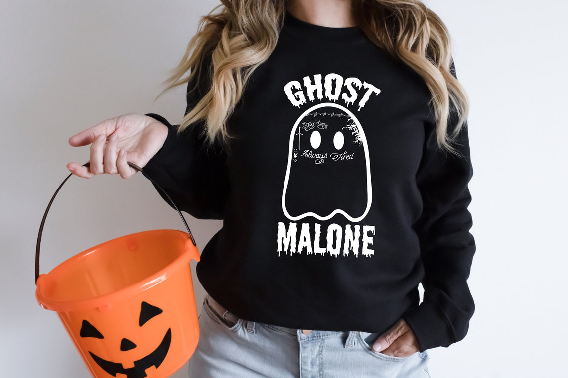 Ghost Malone Shirt, Halloween Shirt, Halloween Sweatshirt, Ghost Shirt, Cute Ghost Shirt, Funny Halloween Shirt, Halloween Party Shirt