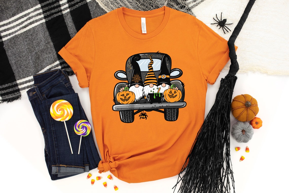 Halloween Truck Shirt, Halloween Gnomes shirt,Halloween Party,Halloween T-shirt,Hocus Pocus Shirt,Halloween Funny Tee,Halloween Spooky Shirt