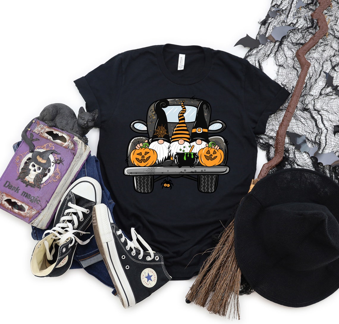 Halloween Truck Shirt, Halloween Gnomes shirt,Halloween Party,Halloween T-shirt,Hocus Pocus Shirt,Halloween Funny Tee,Halloween Spooky Shirt