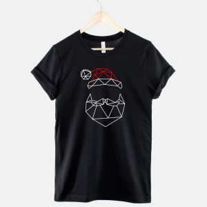Geometric Santa Father Christmas T-Shirt - Santa Claus Shirt - Festive TShirt
