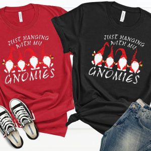 Just Hanging With My Gnomies Christmas Shirt