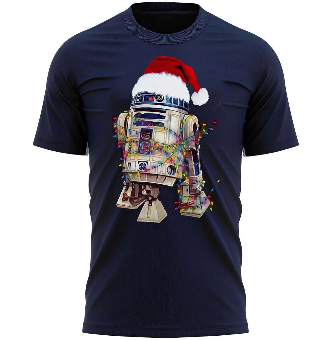 R2D2 Christmas Lights T-Shirt Xmas Tee Shirt Gift Present