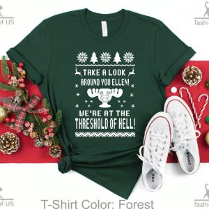 Take A Look Around We're At The Threshold of Hell Shirt , National Lampoon's Christmas Vacation, Clark Griswold, Funny Shirt, Gift Tee