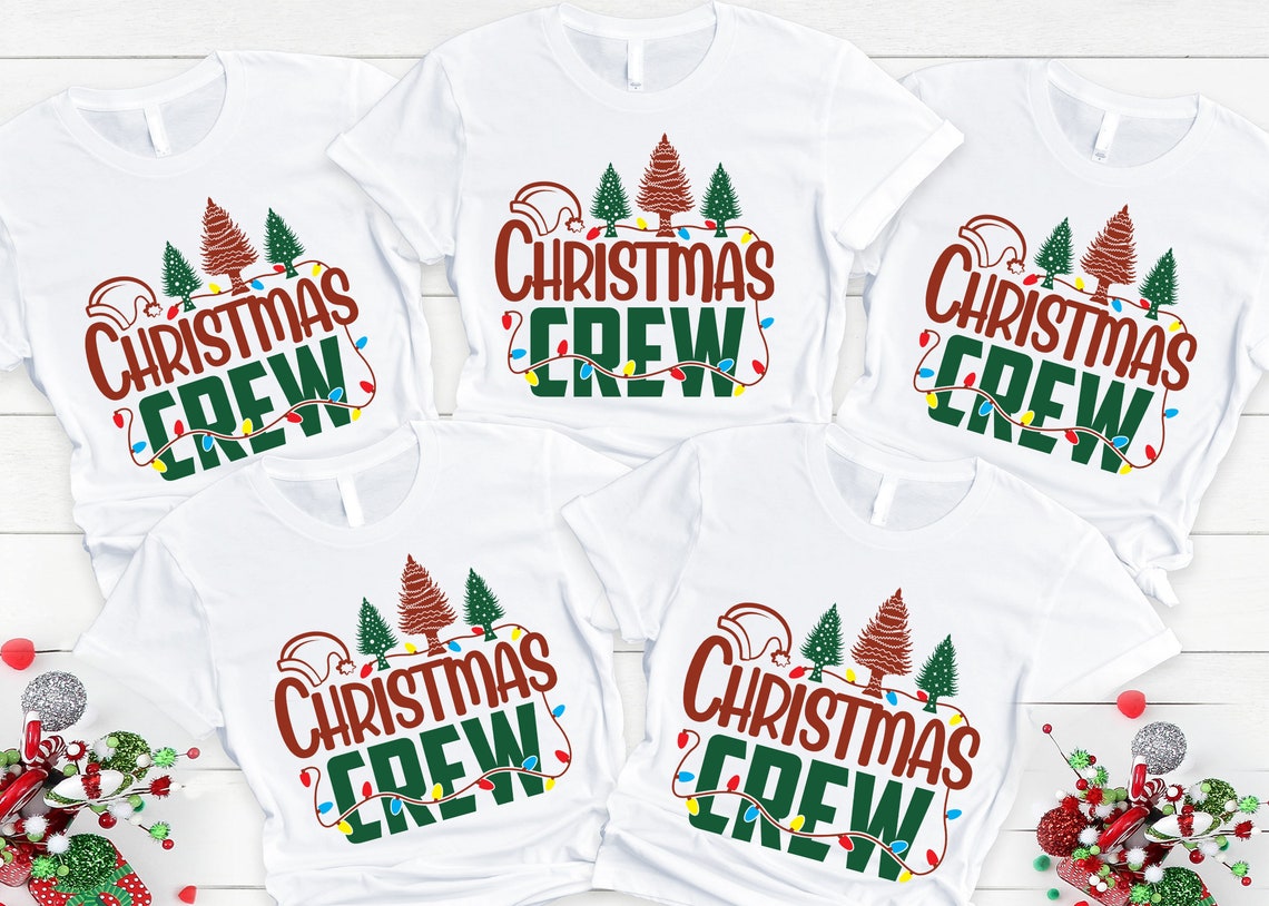 Christmas Crew Family Matching Shirts, Christmas Shirt, Christmas Tee, Christmas Family vacation tees.