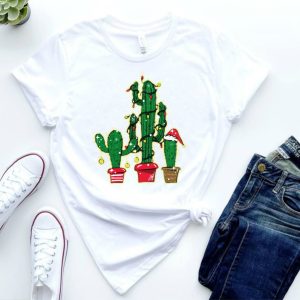 Christmas Cactus Shirt, Christmas tree shirt, Mom and me shirts Christmas, Christmas vacation shirt, Xmas gift idea,