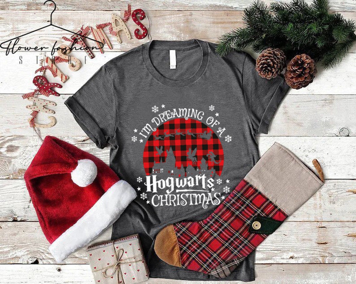 Christmas Hogwarts Shirt, Christmas Gift, Christmas T-shirt, Women's Christmas Tee, Men's Christmas Shirt, Christmas Holiday T-shirt