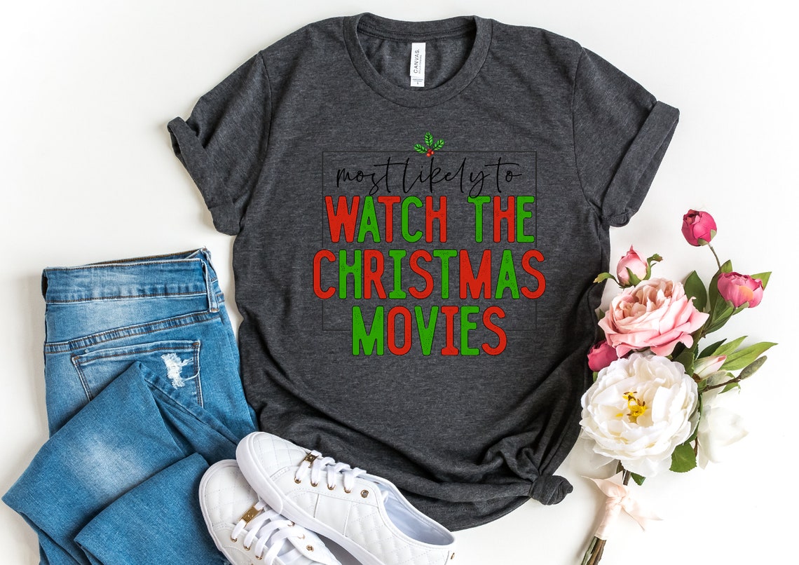 Most Likely To Christmas Tshirt  Christmas Shirt  Family Christmas Shirts  Funny Christmas Outfit  Matching Group Shirt Funny Party Tee