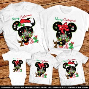 2022 Mickey’s Very Merry Christmas Party Family Shirts Magic Kingdom Matching Christmas Group shirts Disney World or Disneyland Christmas