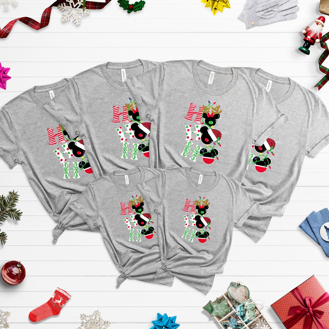 Disney Christmas tees, HOHOHO shirts, Disney Christmas shirt, Christmas family shirts, Disney Christmas, Chrismtas shirt