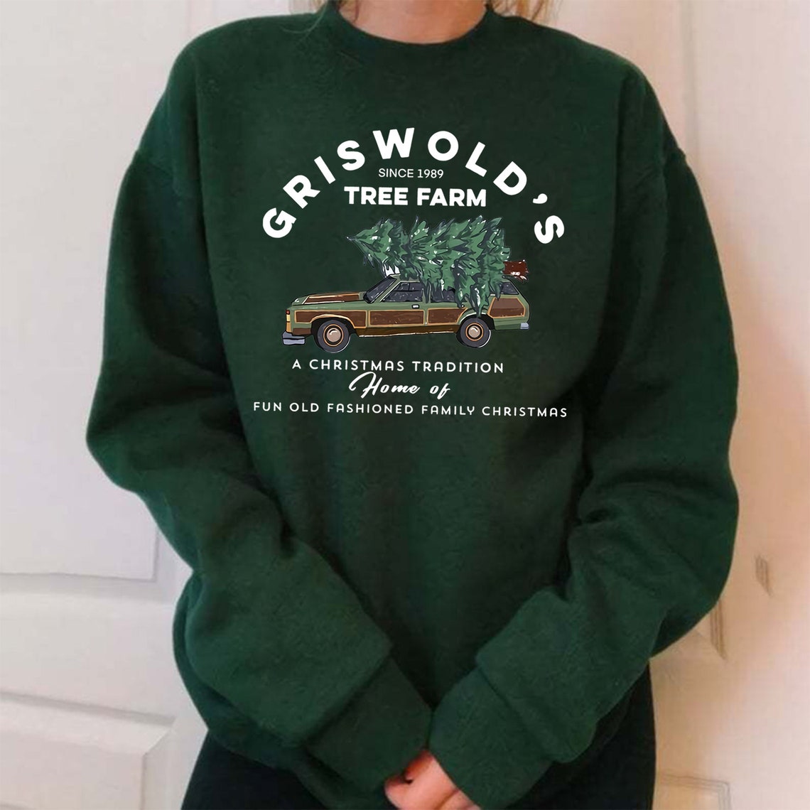 Griswolds Tree Farm Crewneck Sweatshirt, Fun Old Fashioned Family Christmas Sweater, Christmas Vacation Shirt, Christmas Tradition