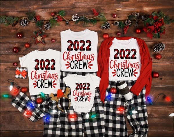 2022 Christmas Crew Shirt, 2022 Christmas Family Shirts, 2022 Xmas Family Tshirts, Matching Family Christmas T shirt, Plaid Buffalo Shirts