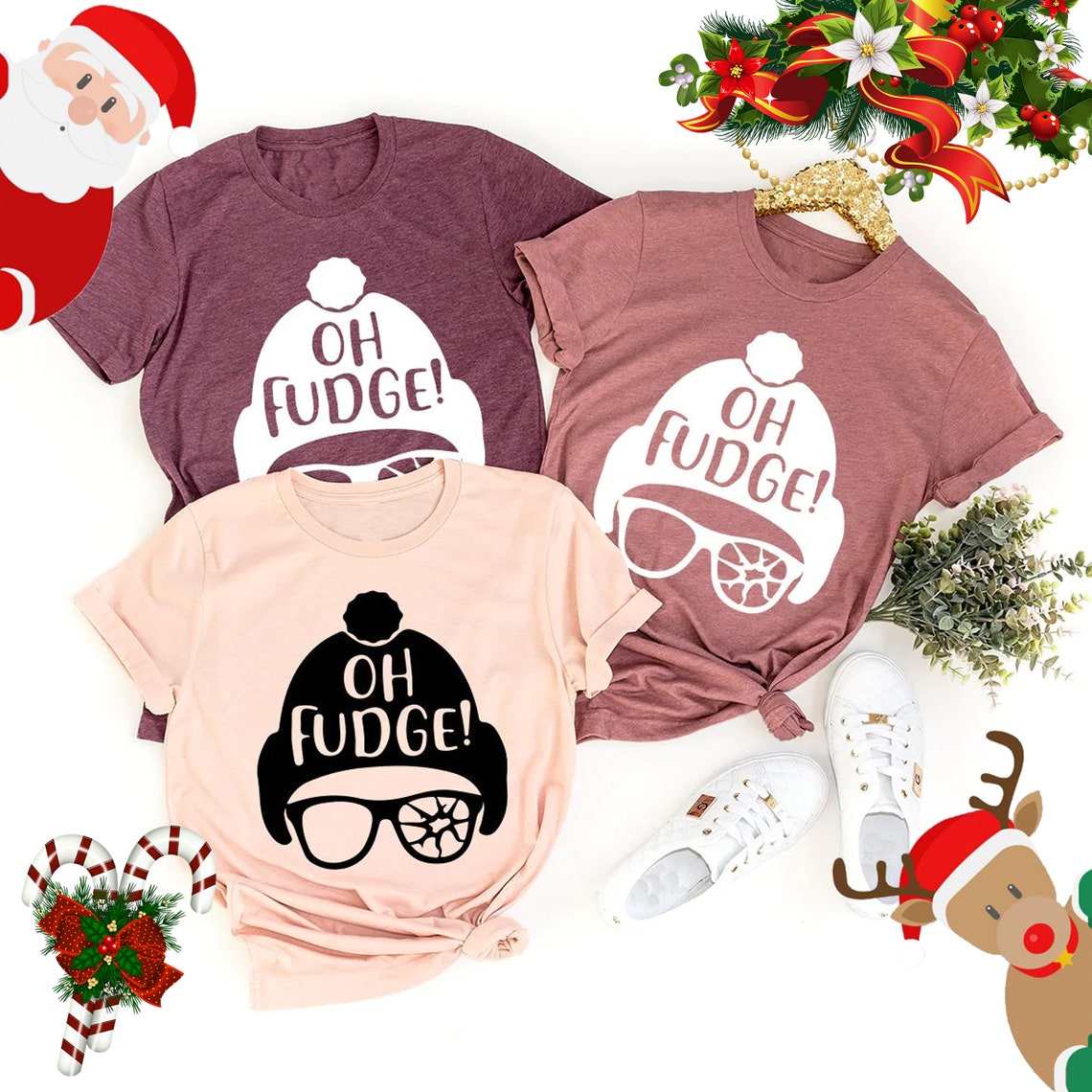 Funny Christmas Shirt, Oh Fudge Shirt, Christmas T Shirt, Christmas Vacation Shir