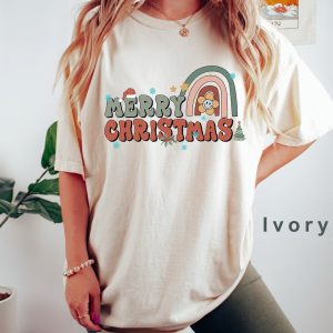 Retro merry Christmas shirt, vintage christmas t-shirt, Christmas tee, holiday apparel, Christmas tshirt, merry christmas