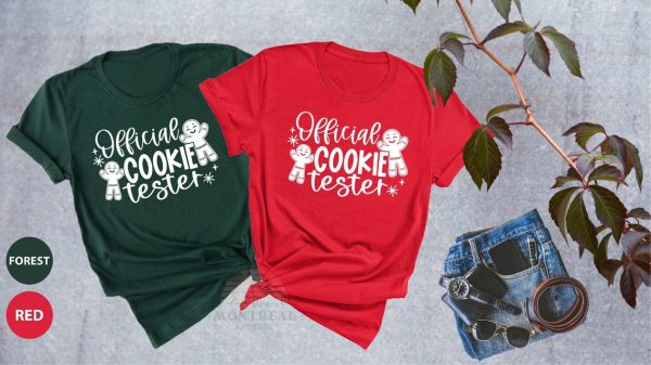 Official Cookie Tester Shirt, Merry Christmas Shirt, Christmas Shirt, Deer Couple Shirt, Christmas Vacation Shirt, Holiday Tee